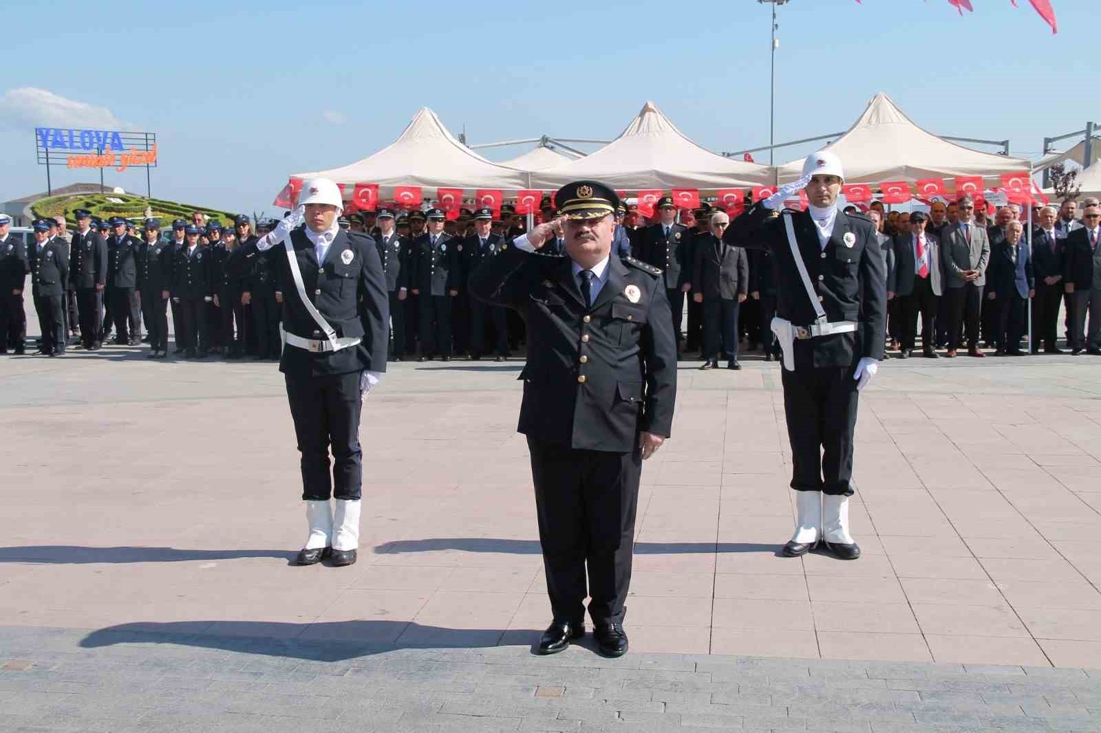 Yalova’da Türk Polis Teşkilatı’nın 179. kuruluş yıldönümü kutlanıyor