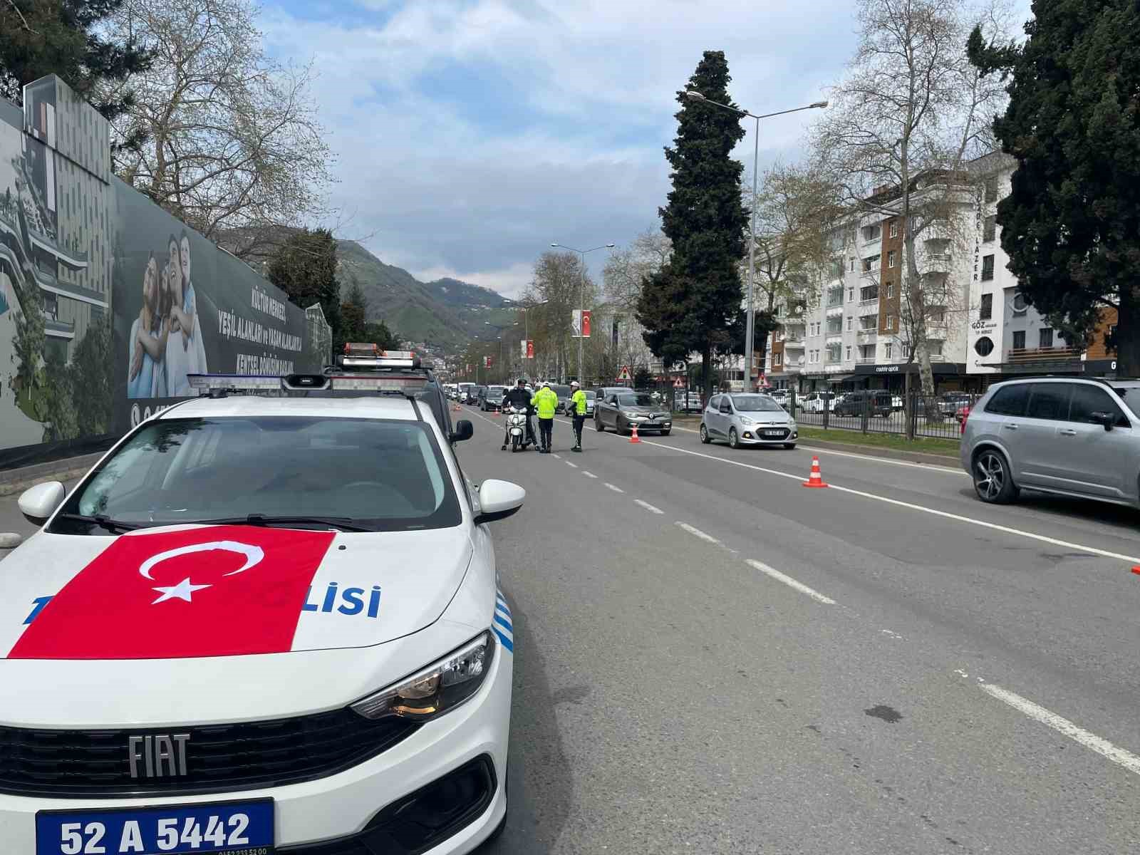 Ordu’da bayram öncesi trafik denetimleri arttırıldı