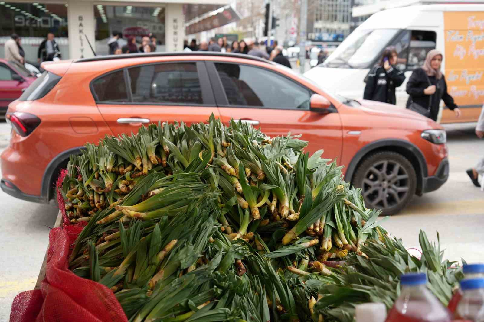 Lezzet ve şifa deposu &ccedil;iriş otu tezgahlarda yerini aldı
