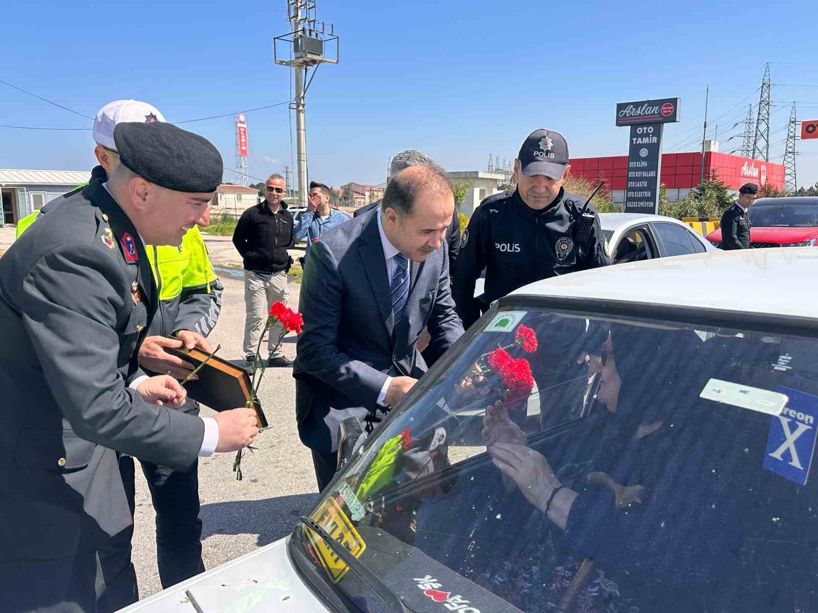 Bandırma Kaymakamı Aksakal trafik denetiminde
