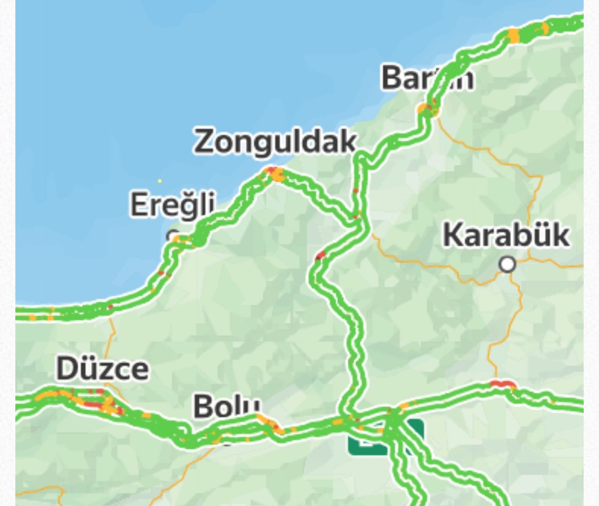 Zonguldak’ta Ramazan Bayramı’nın son gününde trafik yoğunluğu
