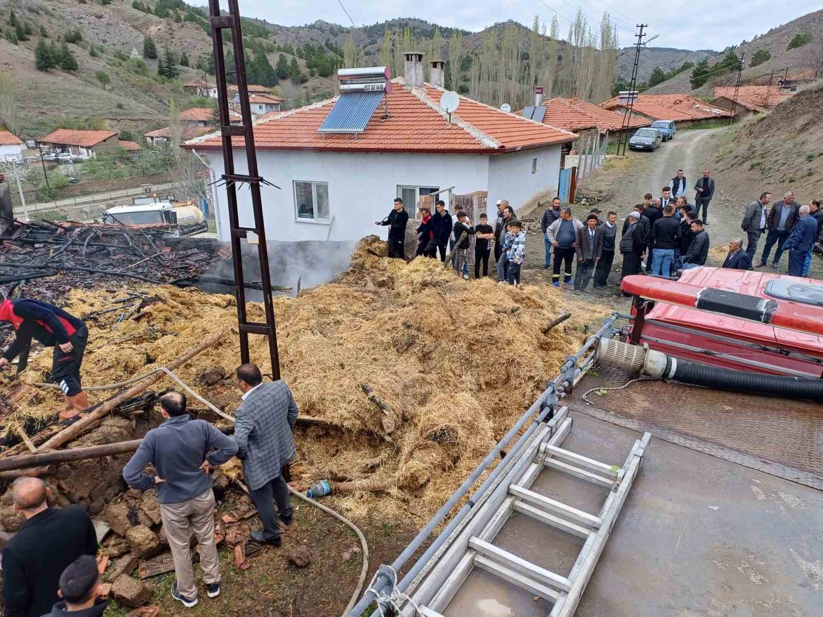 Sungurlu’da korkutan yangın
