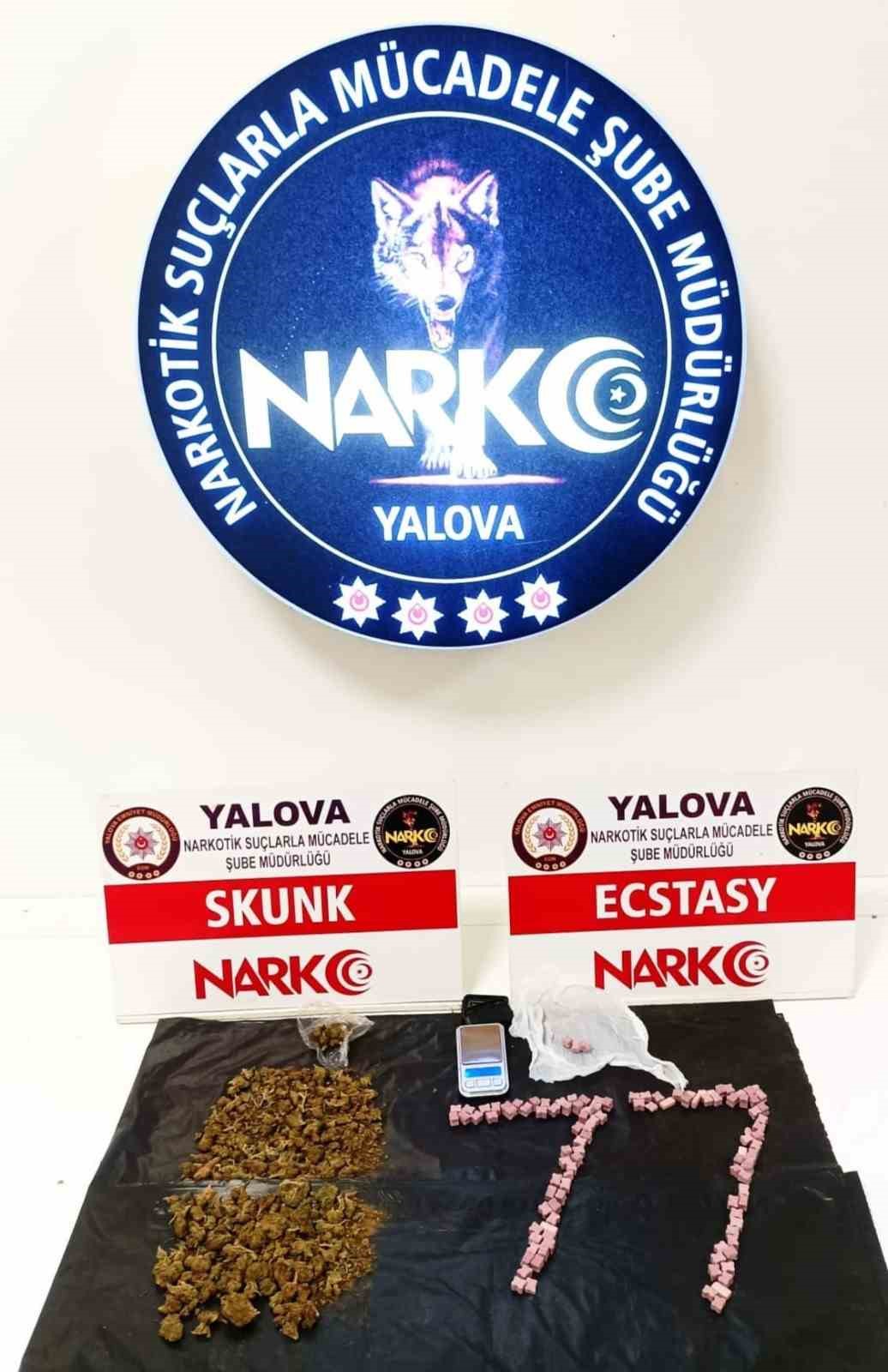 Yalova’da uyuşturucu operasyonlarında 2 tutuklama
