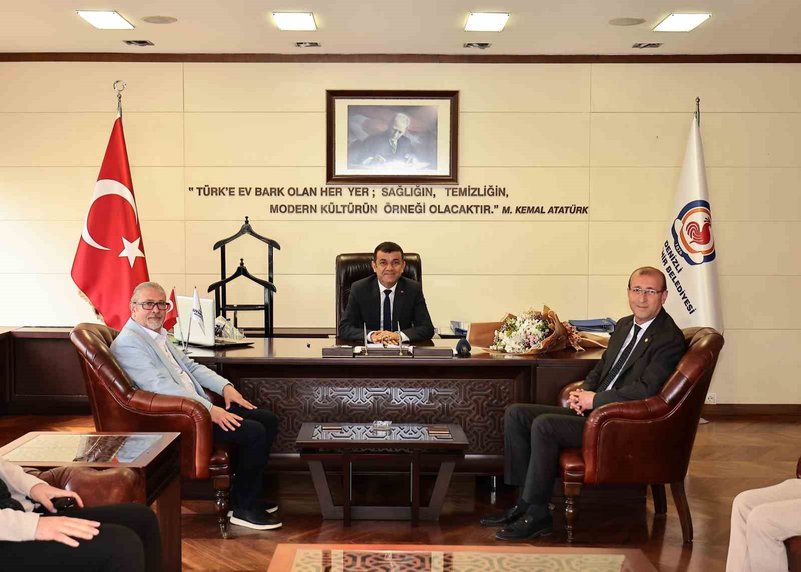 Denizli Gazeteciler Cemiyeti, Başkan Çavuşoğlu’nu ziyaret etti
