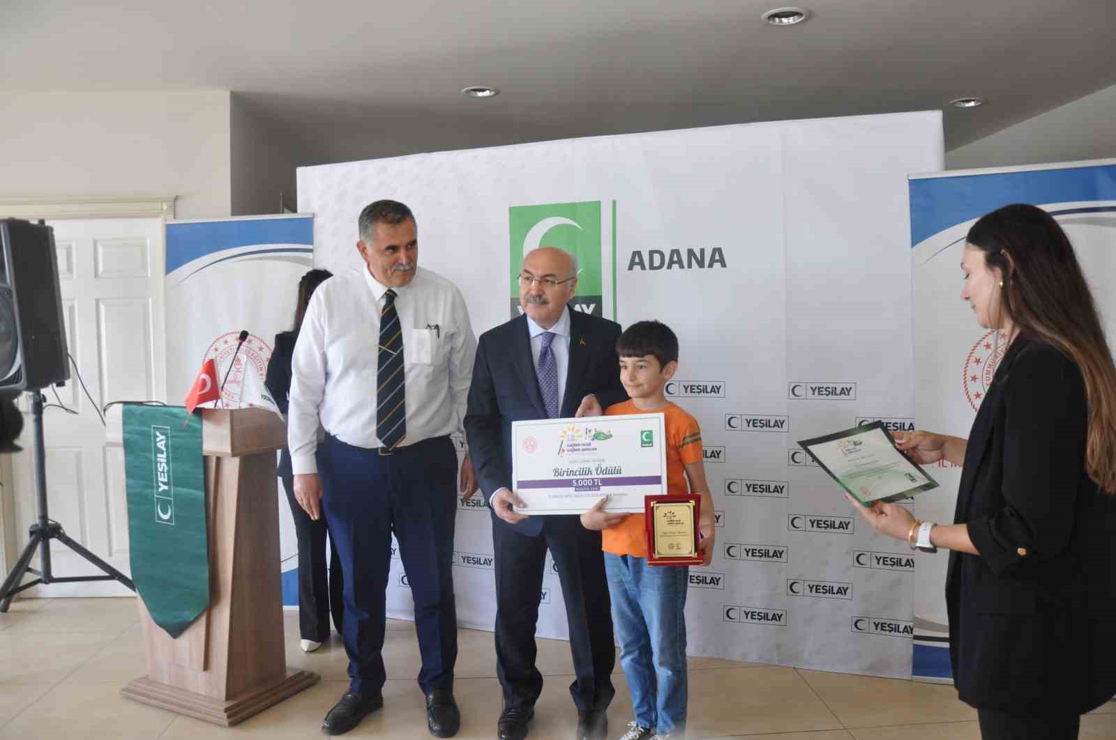 Adana’da "Sağlıklı Nesil Sağlıklı Gelecek” yarışmasının ödülleri verildi
