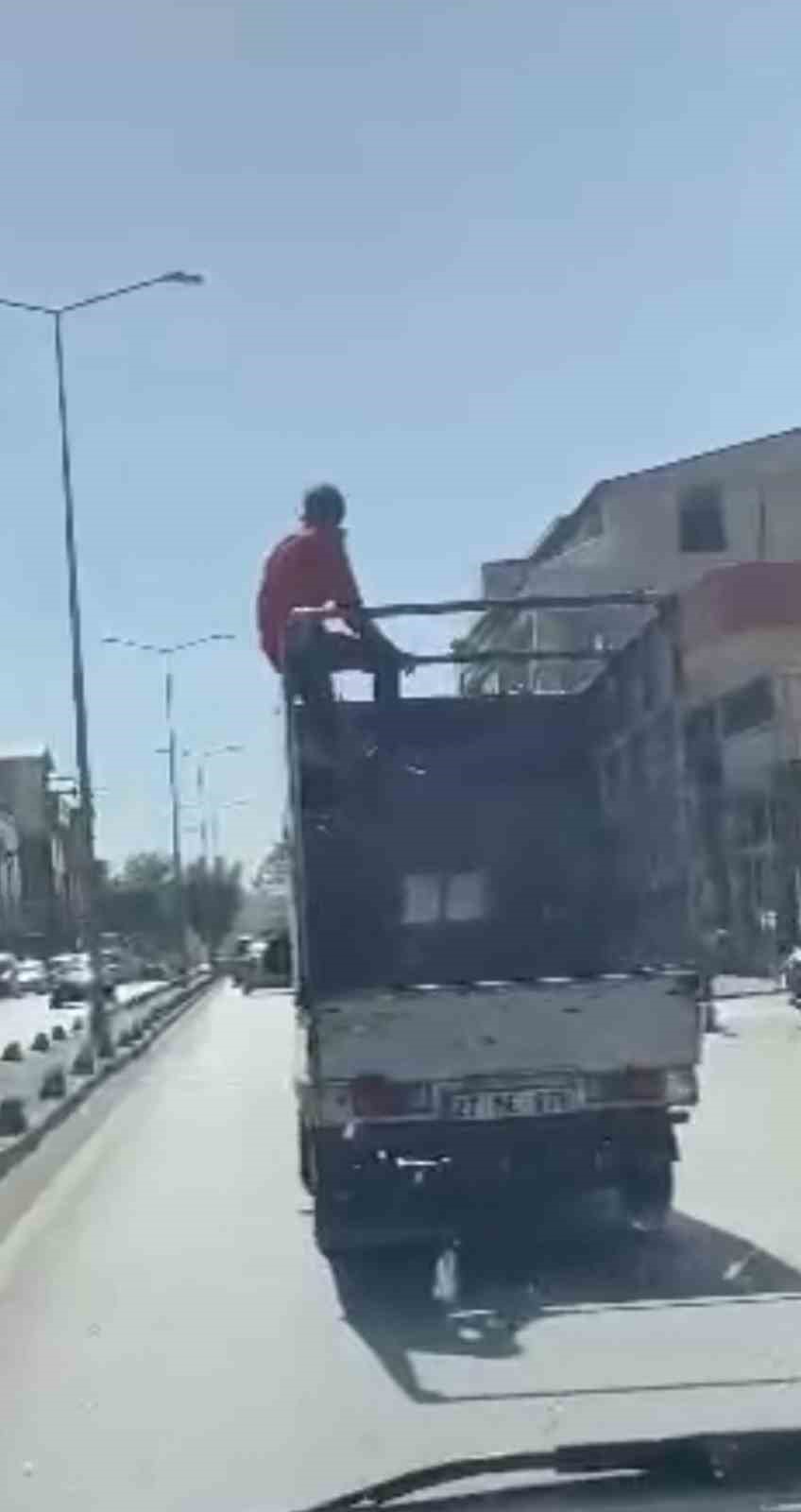 Gaziantep’te tehlikeli yolculuk
