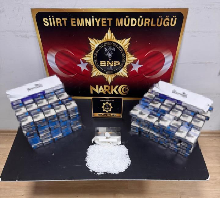 Siirt'te 266 gram metamfetamin uyuşturucu ele geçirildi, 1 şüpheli tutuklandı İhlas Haber Ajansı