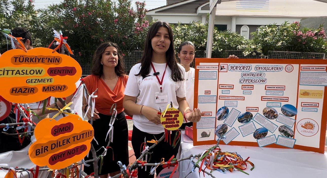 Marmaris&rsquo;te lise &ouml;ğrencileri projelerini sergiliyor
