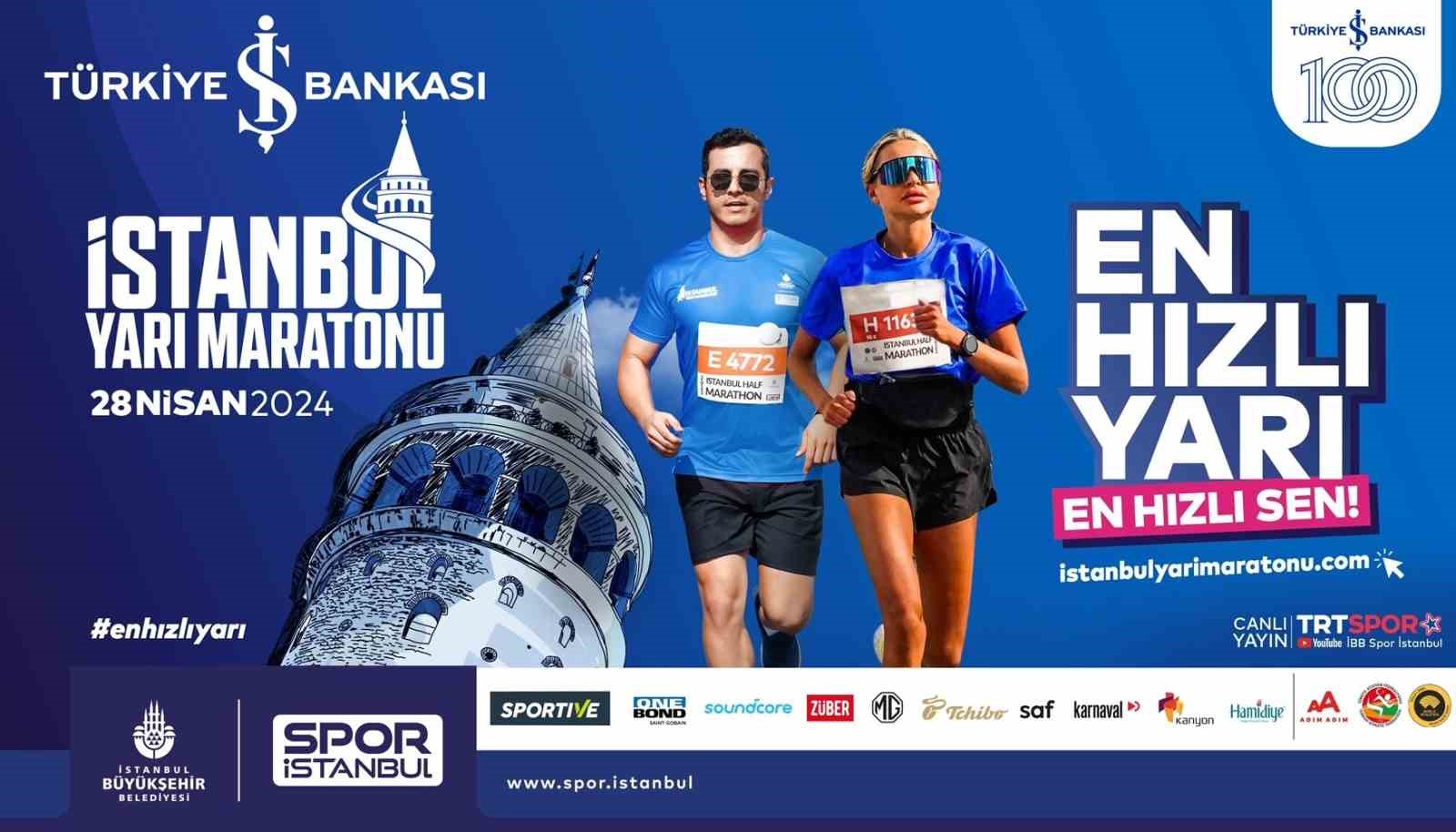 Türkiye İş Bankası 19. İstanbul Yarı Maratonu, pazar günü koşulacak
