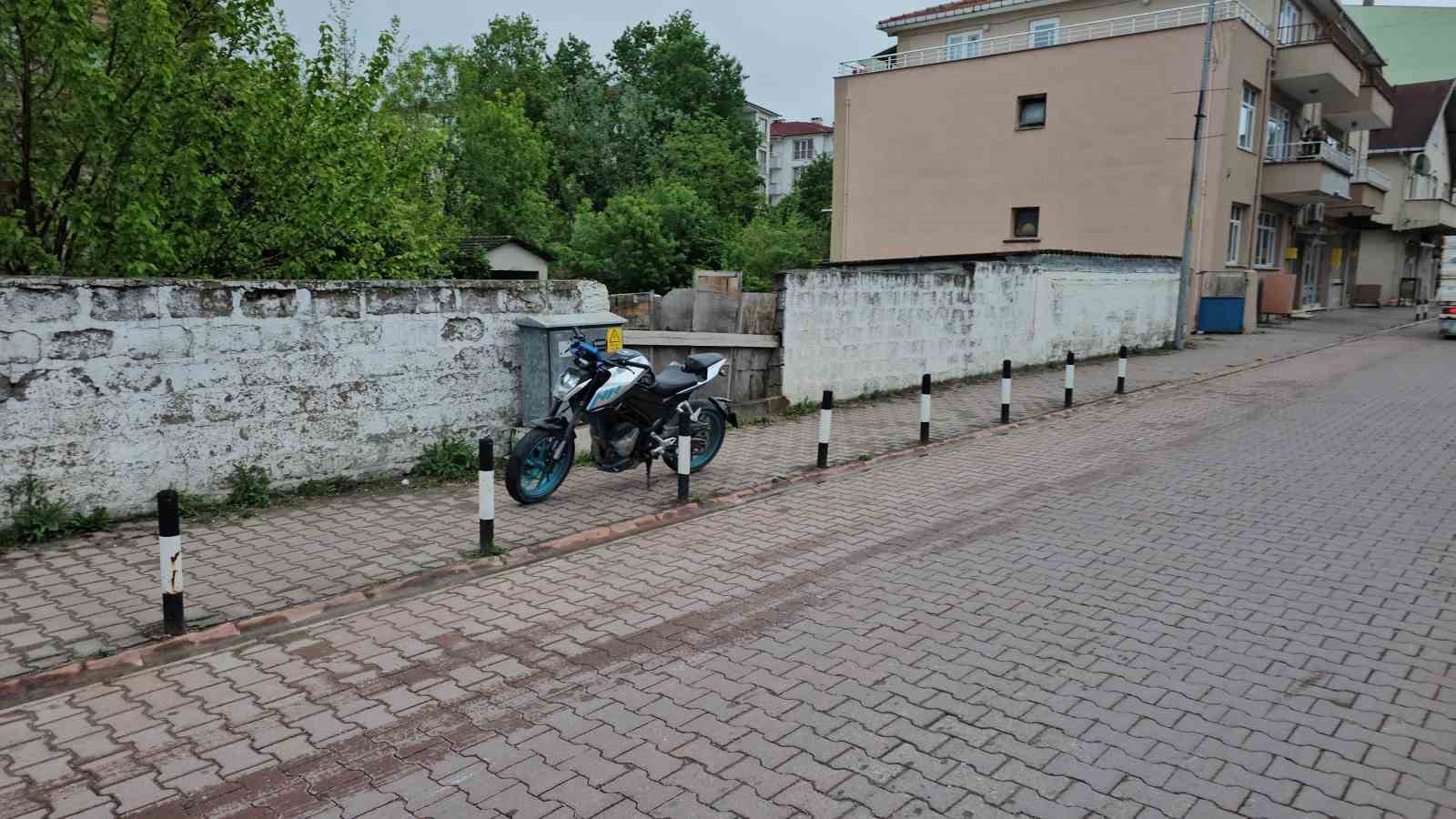 Motosikletin &ccedil;arptığı k&ouml;pek telef oldu, s&uuml;r&uuml;c&uuml; yaralandı
