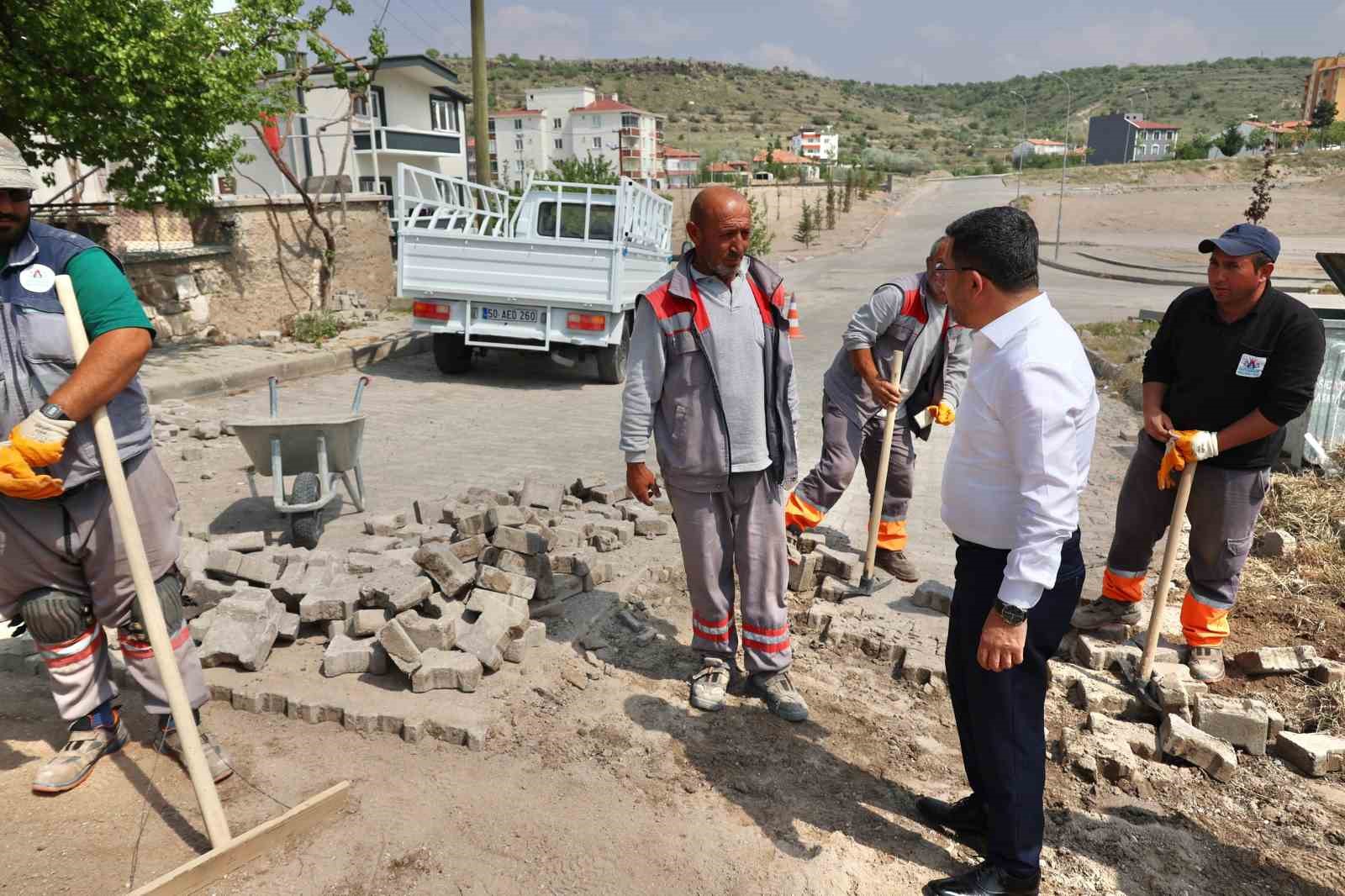 Nevşehir’de bozuk yollar onarılıyor
