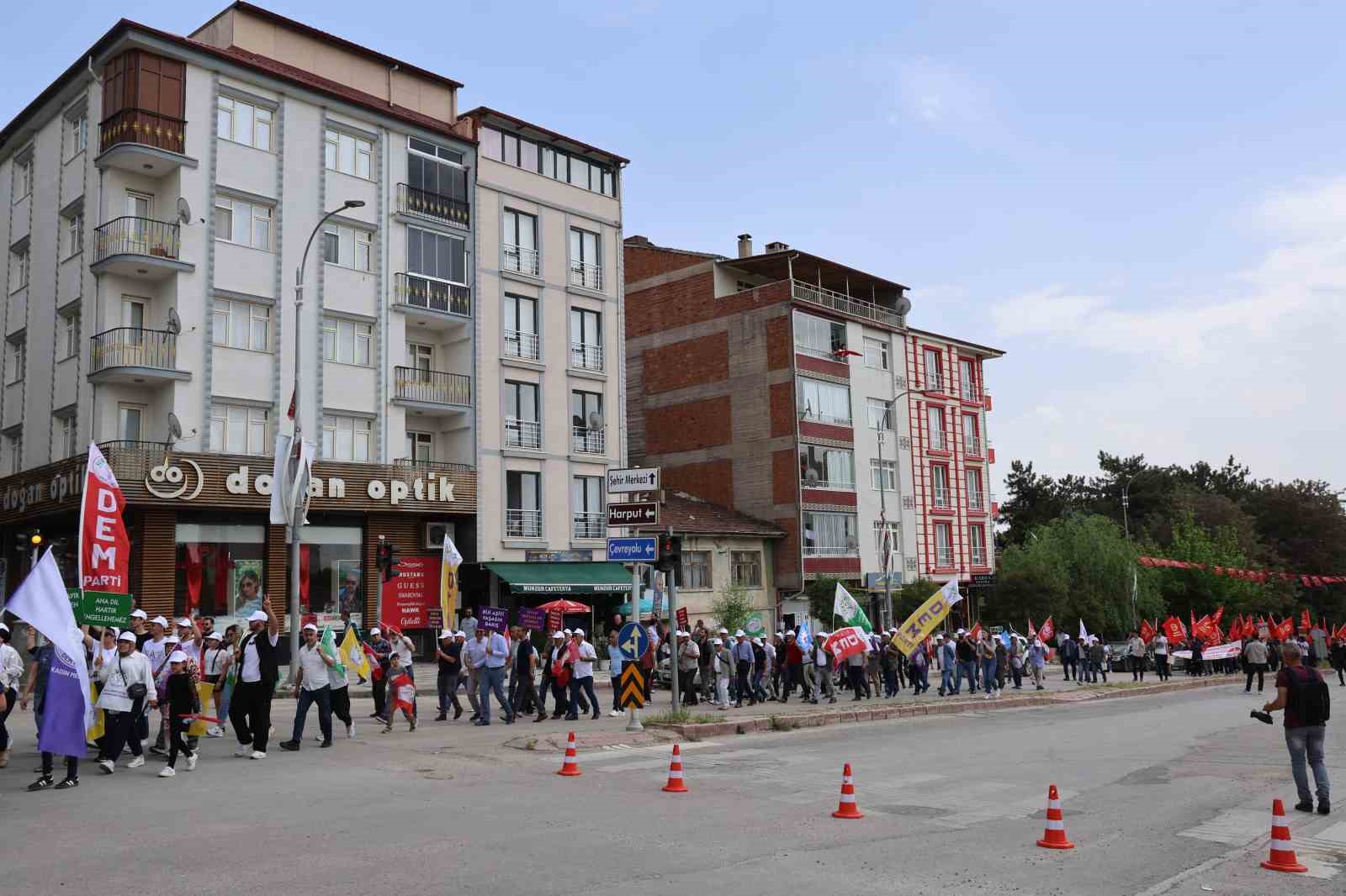 Elazığ’da 1 Mayıs kutlandı