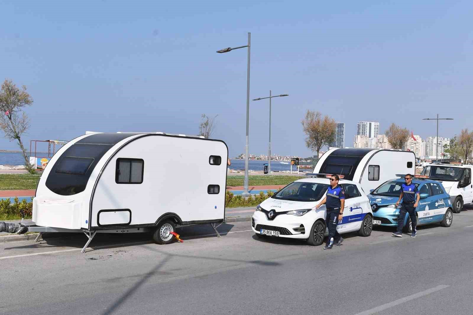 İzmir Büyükşehir Belediyesinden karavan işgaline önlem
