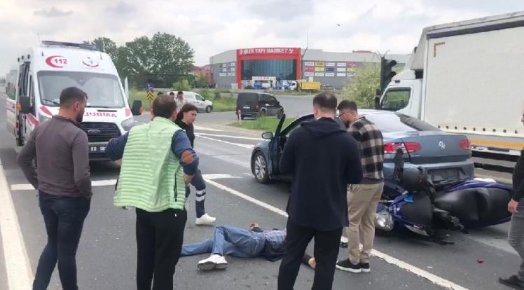 Çerkezköy’de feci kaza: Kırmızı ışıkta duran otomobilin altına girdi
