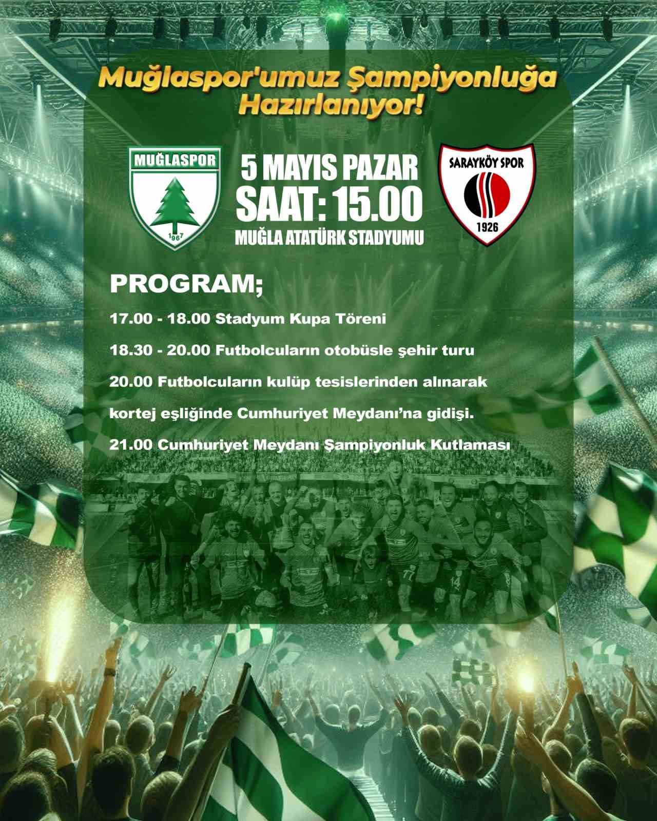 Muğlaspor şampiyonluğa hazırlanıyor
