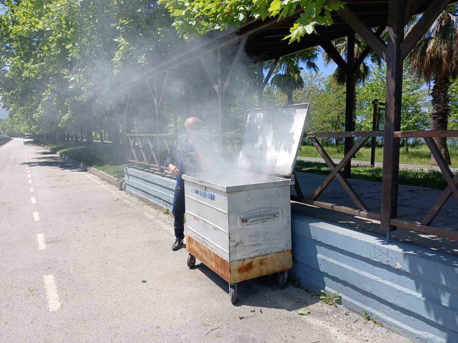 Mangal közü yangına sebep oldu
