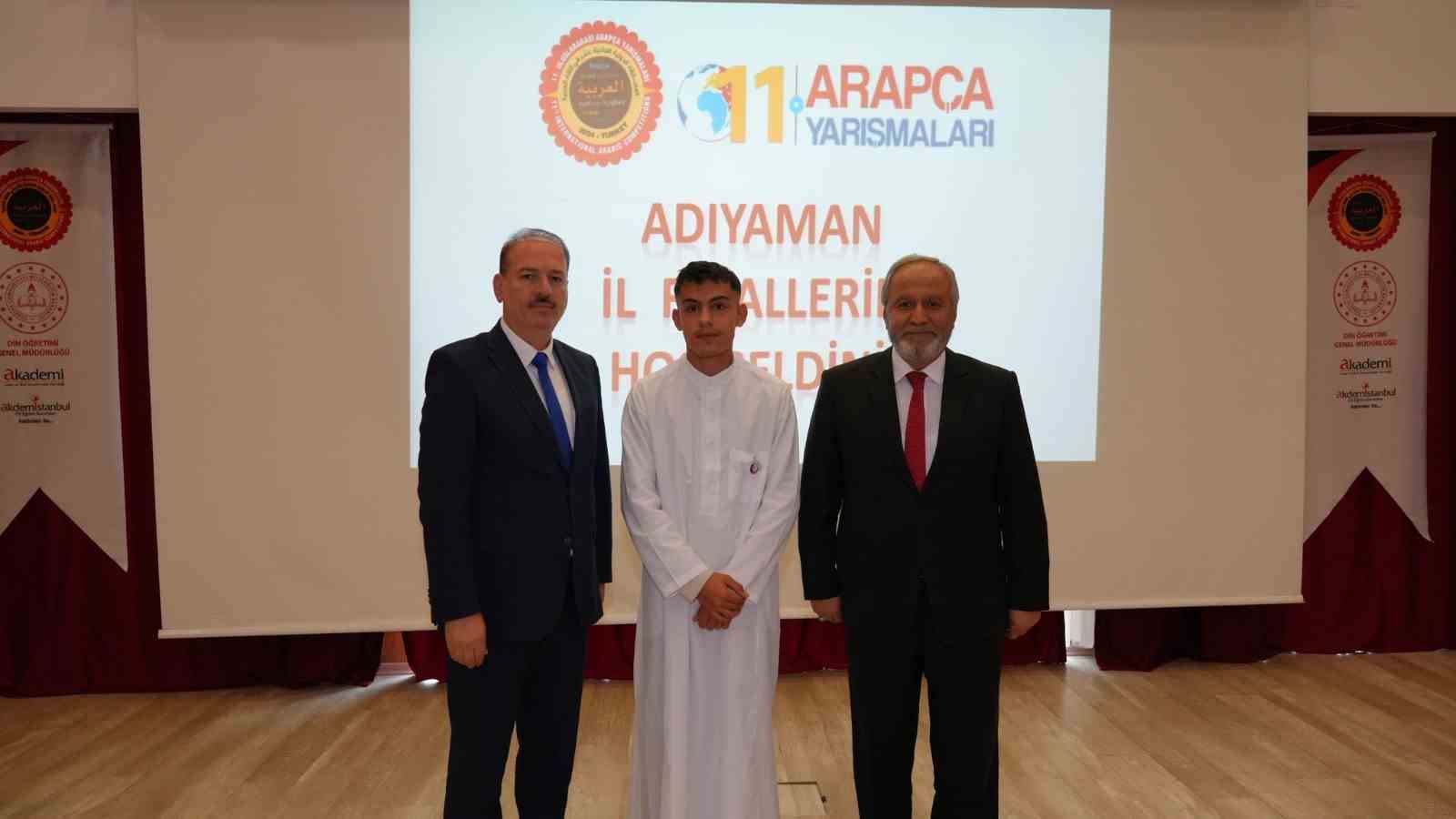 Arap&ccedil;a bilgi ve etkinlik yarışmasında 3 birincilik Kahta&rsquo;dan
