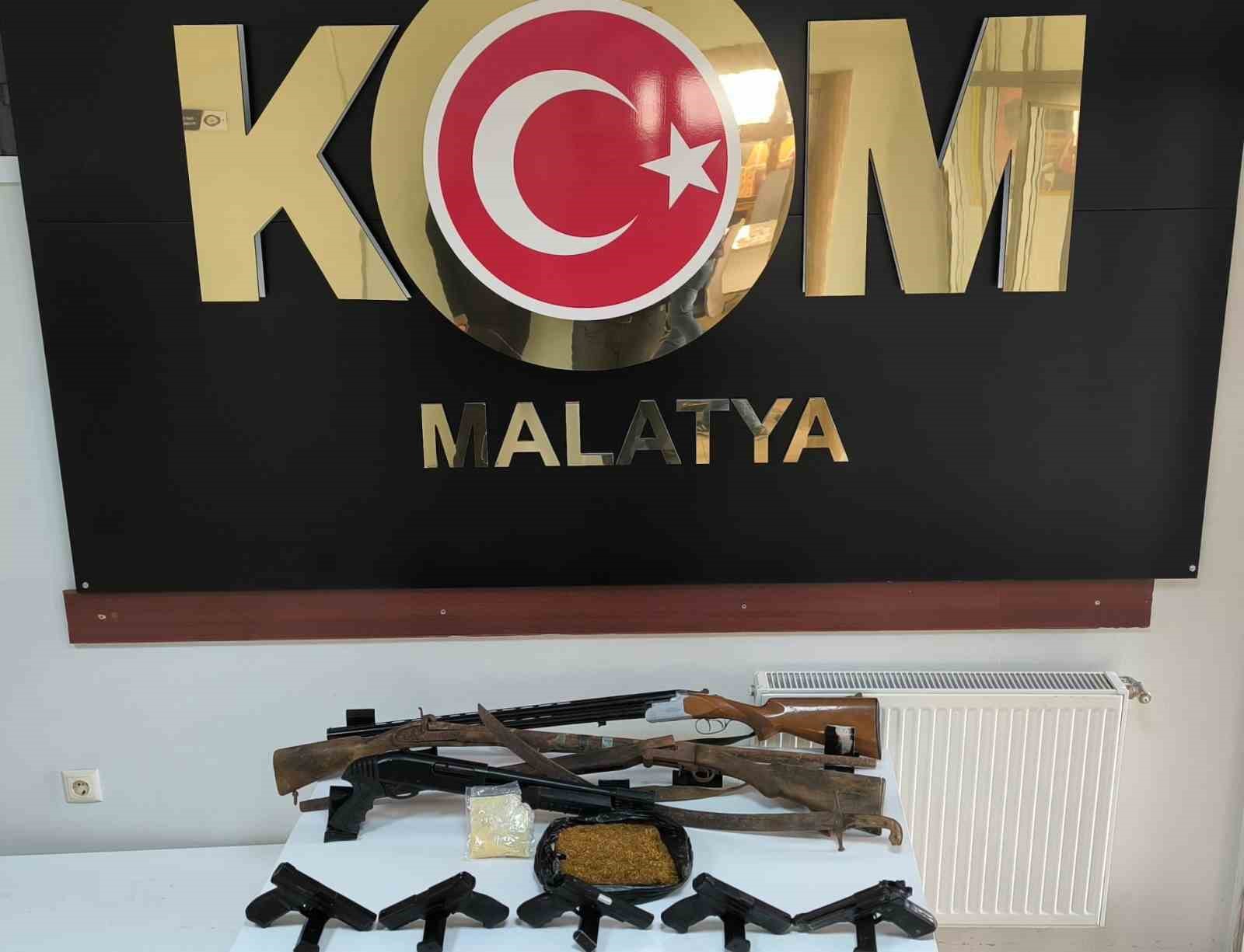 Malatya’da silah operasyonu: 2 gözaltı