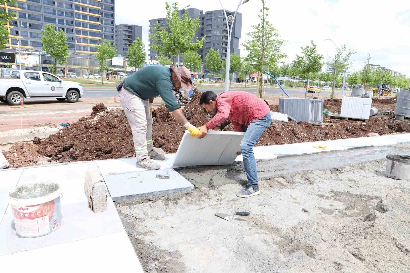 Mezopotamya Bulvarı Yeşil Kuşak Projesi tamamlanıyor
