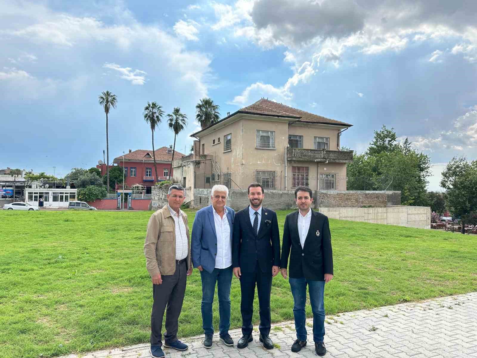 Ceyhan&rsquo;da belediyeye hibe edilen tarihi &rsquo;G&uuml;le&ccedil;y&uuml;z Konak&rsquo; restore edilip sosyal tesis olarak kullanılacak
