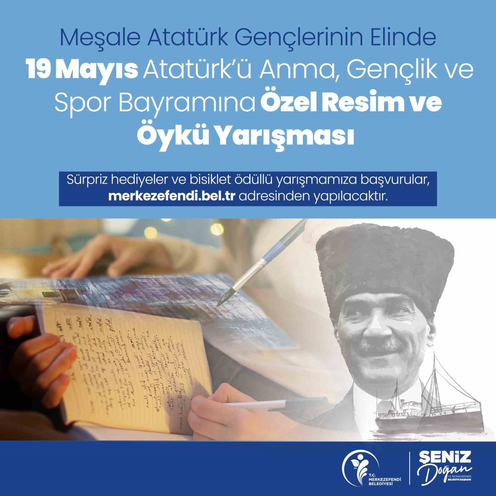 Merkezefendi’de 19 Mayıs’a özel resim ve öykü yarışması düzenlenecek