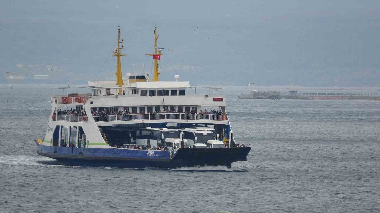 G&ouml;k&ccedil;eada&rsquo;ya yarın yapılacak bazı feribot seferleri iptal edildi
