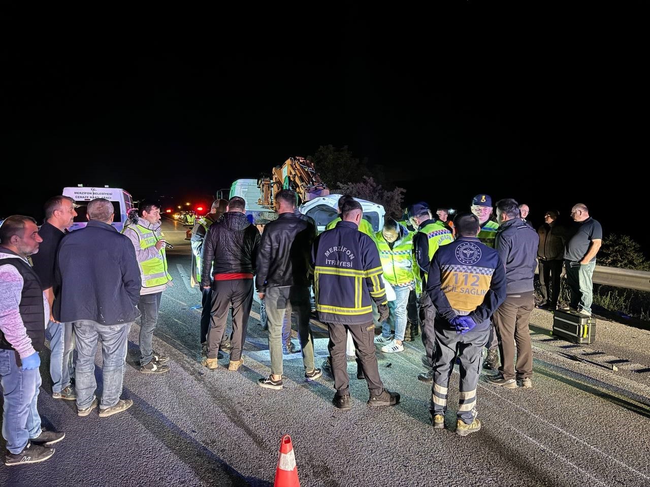 Amasya’da vinçle otomobil çarpıştı: 1 ölü
