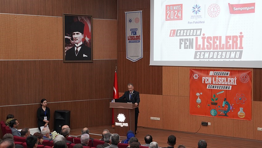 Erzurum Teknik Üniversitesi ev sahipliğinde “I. Erzurum Fen Liseleri Sempozyumu” gerçekleştirildi
