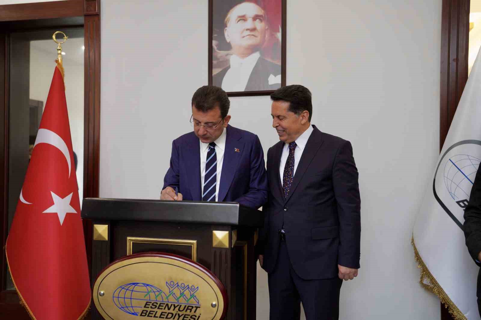 İBB Başkanı İmamoğlu’ndan Esenyurt Belediye Başkanı Özer’e tebrik ziyareti
