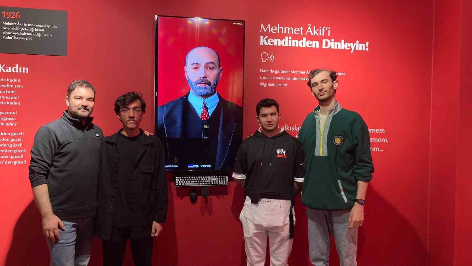 MAKÜ öğrencileri, Mehmet Akif Ersoy’un yapay zeka modelini oluşturdu
