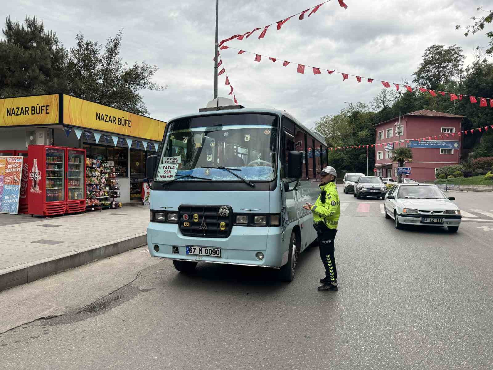 Ticari ara&ccedil;lara denetim yapıldı
