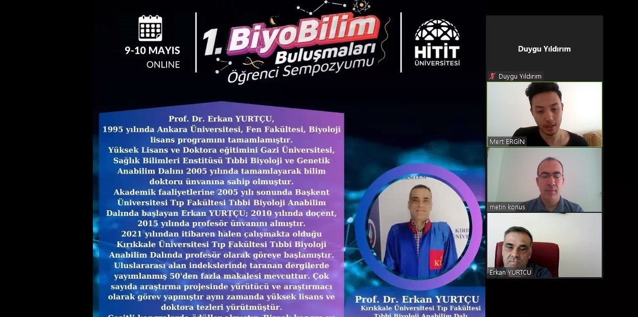 Hitit &Uuml;niversitesi "1. BiyoBilim Buluşmaları" &ouml;ğrenci sempozyumu tamamlandı
