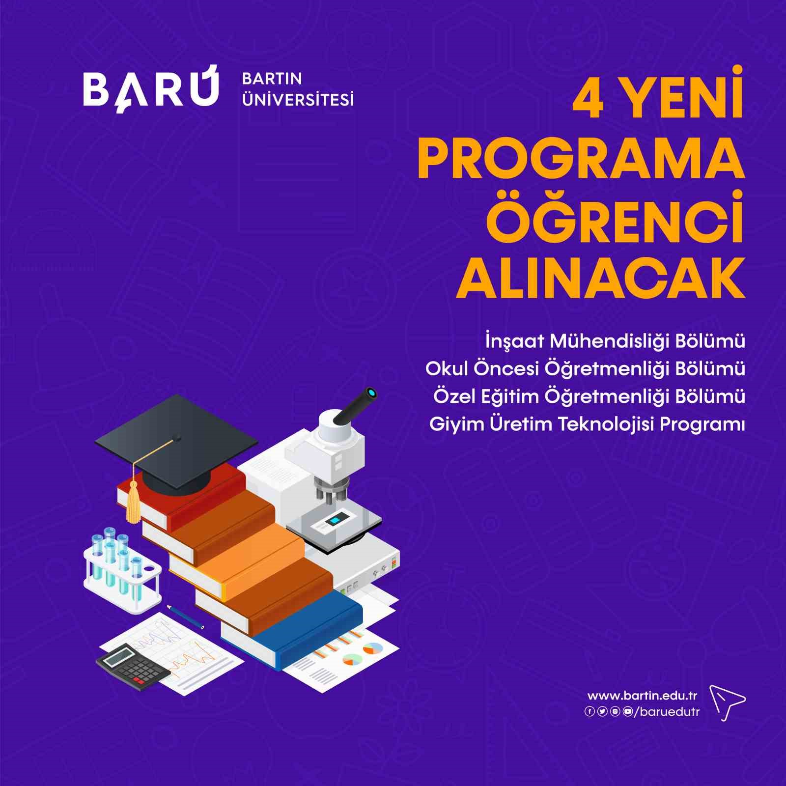 BARÜ’ye 4 yeni program
