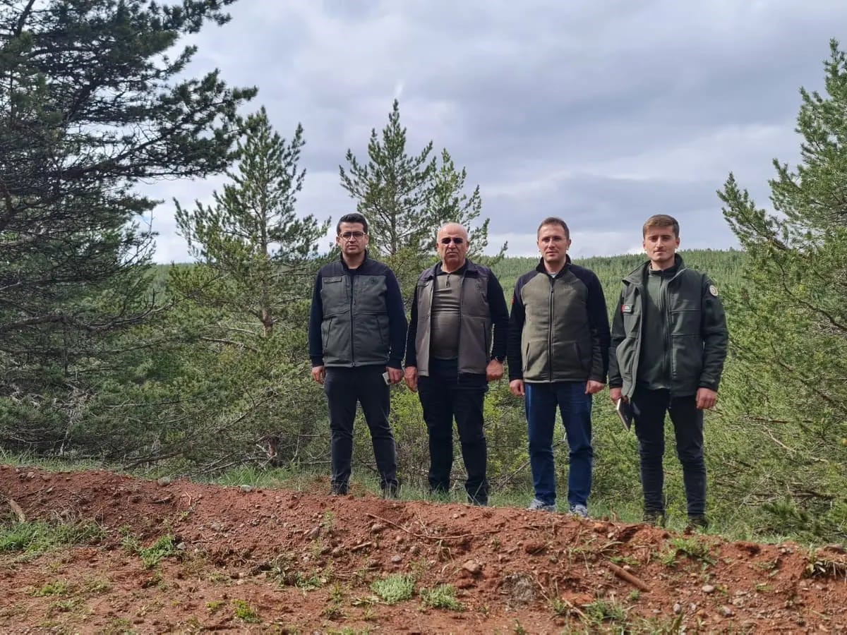 Erzurum Orman B&ouml;lge M&uuml;d&uuml;r&uuml; Ayatay, Refahiye ormanlarında incelemelerde bulundu
