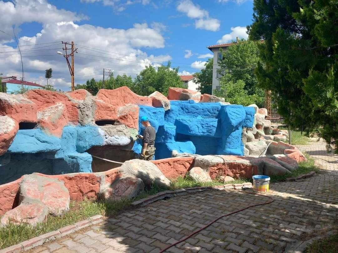 Glbanda parklarn bakm yaplyor
