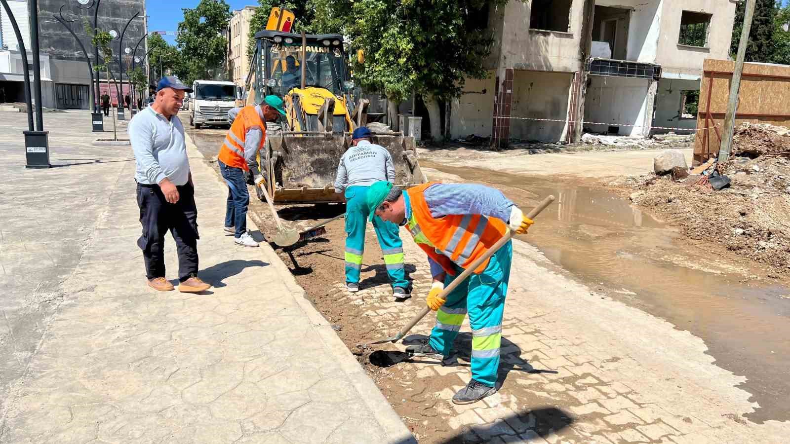 Adıyaman Belediyesi’nden temizlik çalışması