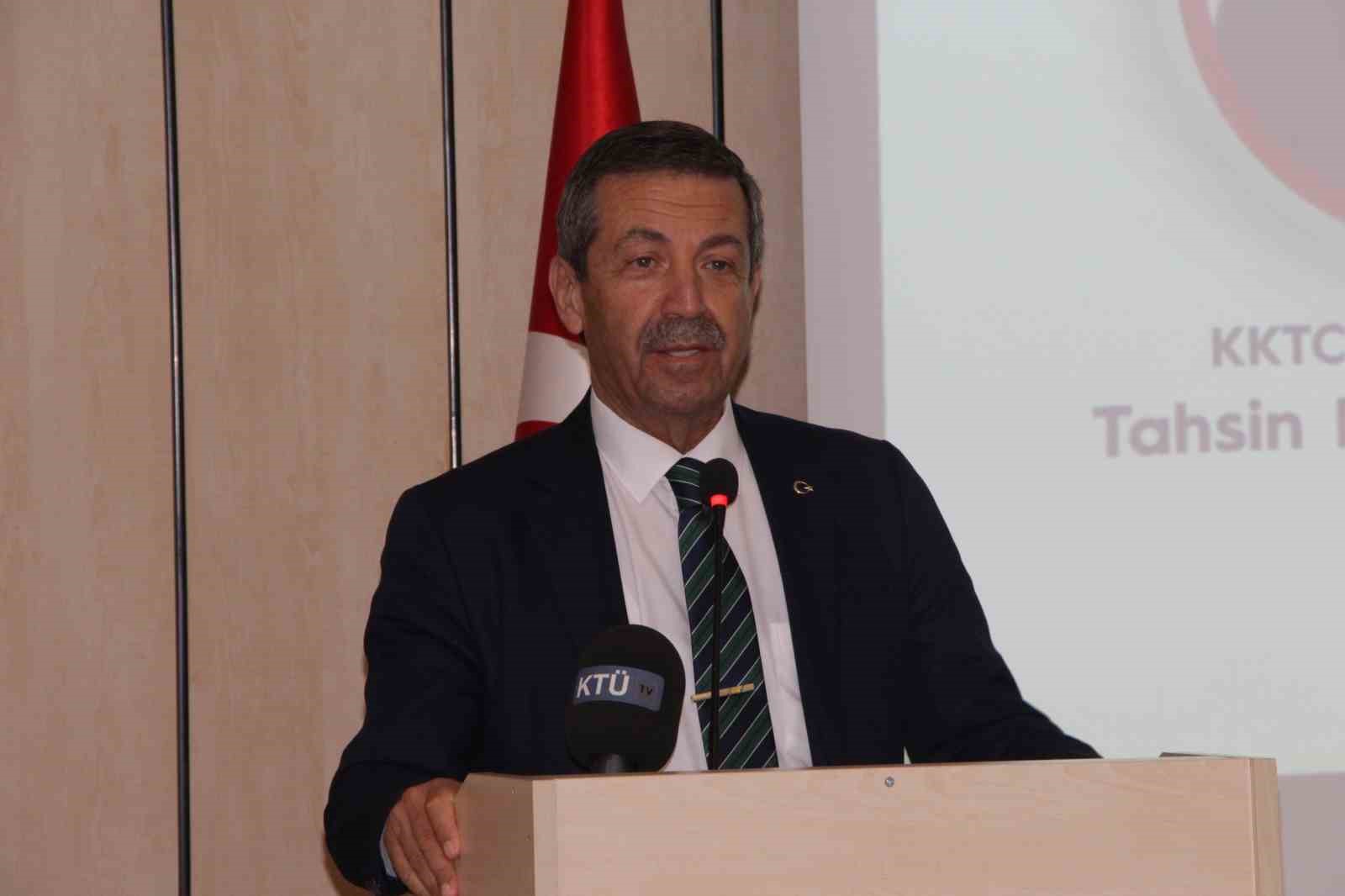 KKTC Dışişleri Bakanı Ertuğruloğlu: “Kıbrıs Türkü’nün son süreçlerde en büyük derdi Avrupa Birliği”
