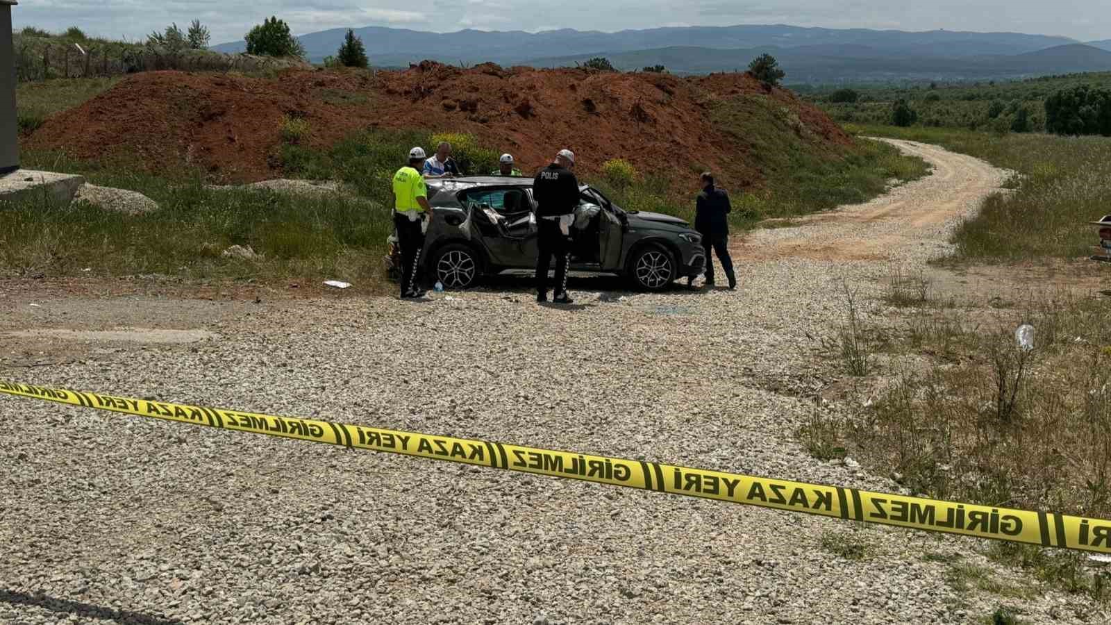 Yunanistanlıların bulunduğu otomobil takla attı: 1 ölü, 2 yaralı
