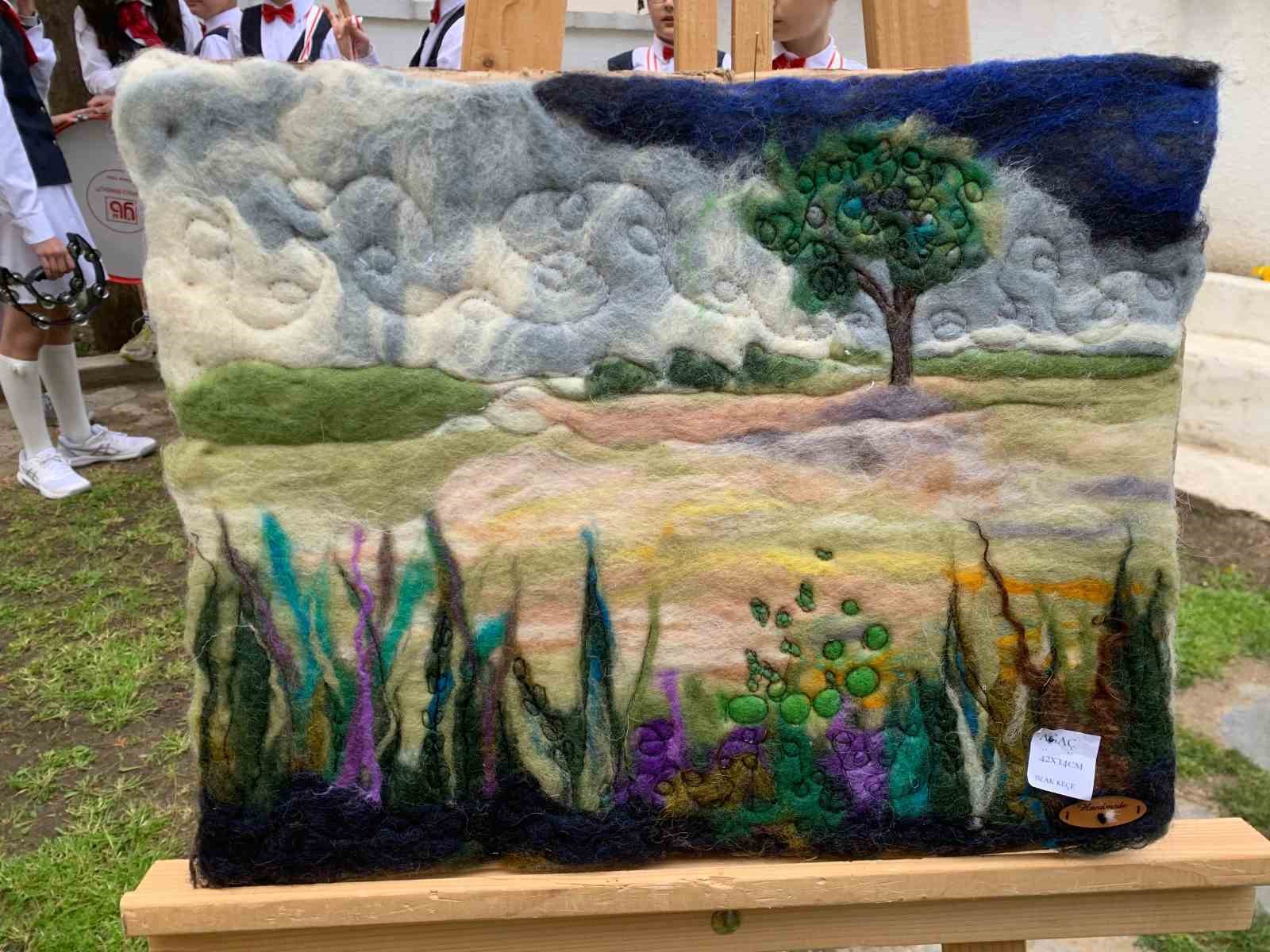 Kırklareli&rsquo;nde Ke&ccedil;e Sanatı Sergisi a&ccedil;ıldı
