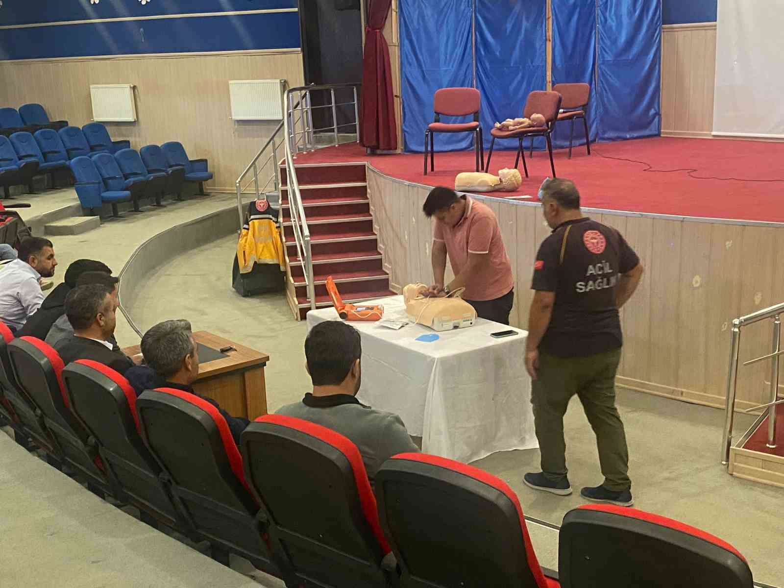 Sincik’te ilk yardım eğitimi verildi