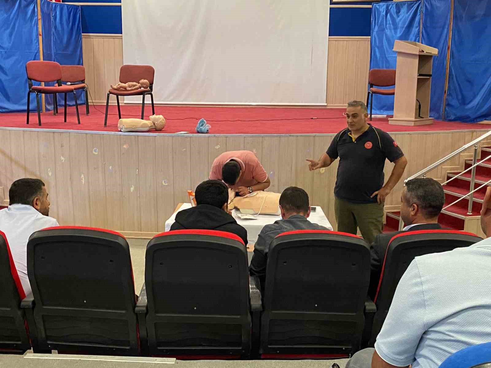 Sincik&rsquo;te ilk yardım eğitimi verildi
