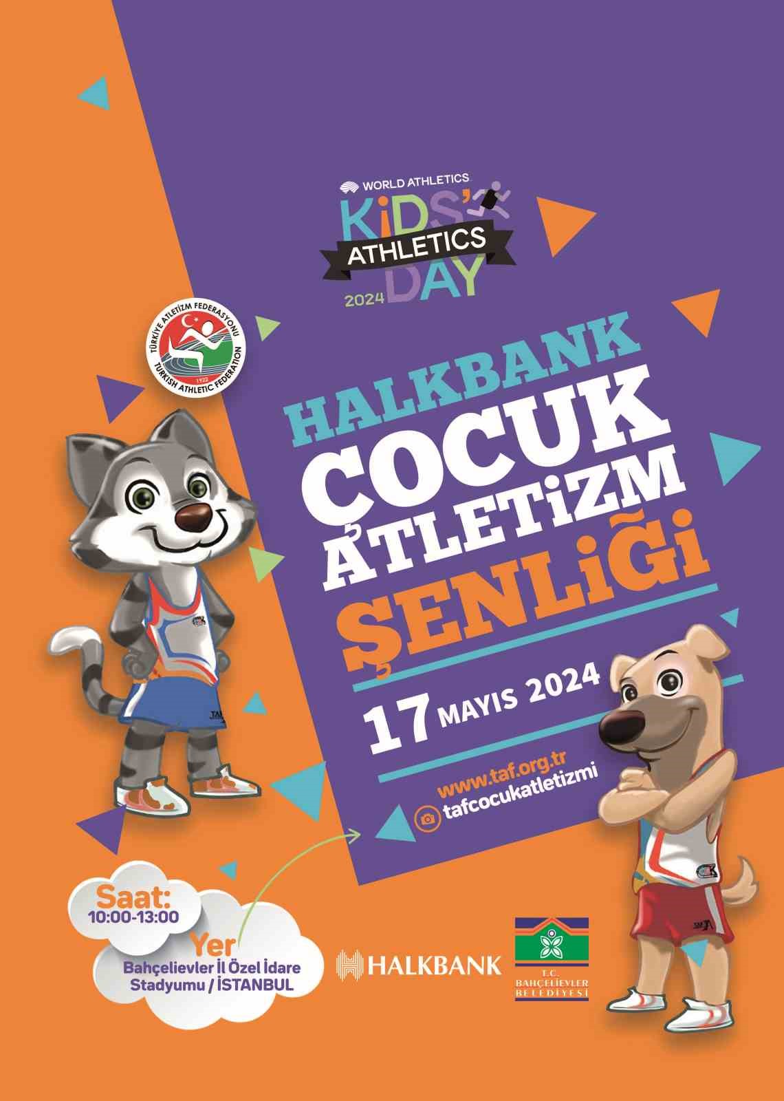 Halkbank Çocuk Atletizm Şenliği yarın İstanbul’da yapılacak
