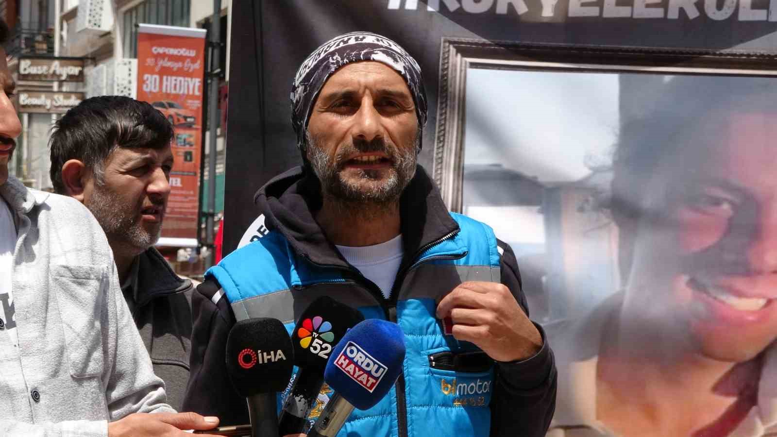 Ordu’da motosikletli kuryeler, Ata Emre için toplandı