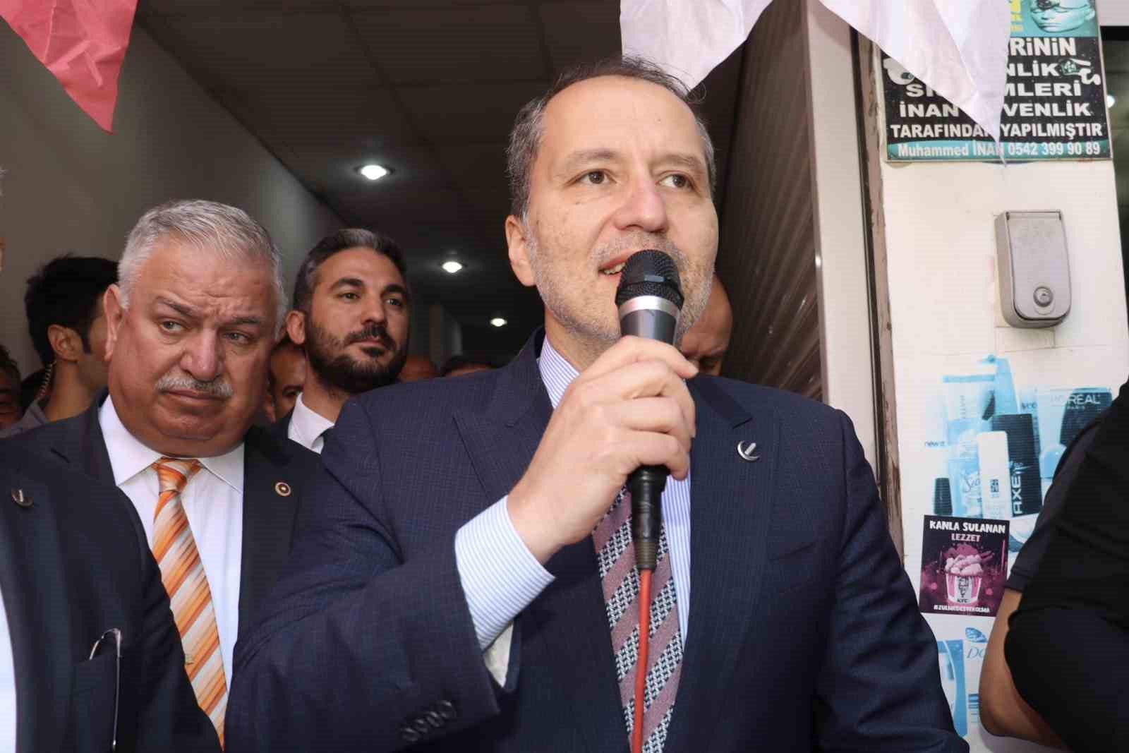 YRP Genel Başkanı Erbakan Viranşehir’de açılışlar yaptı