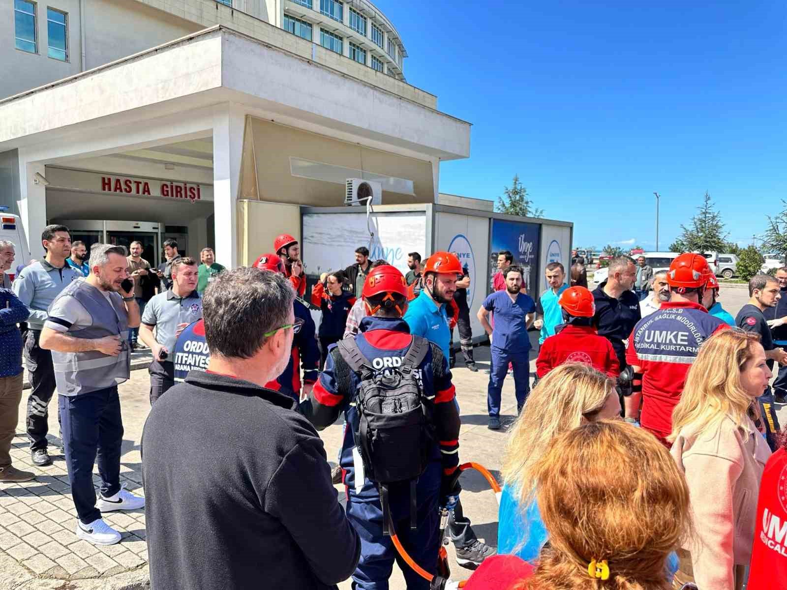Ordu’da gerçeği aratmayan deprem tatbikatı