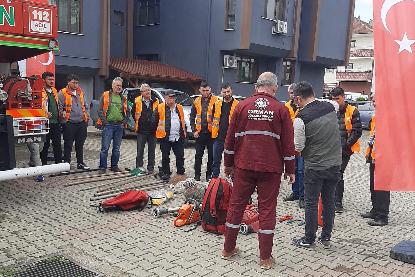 Orman yangınları gönüllüsü eğitimi yapıldı
