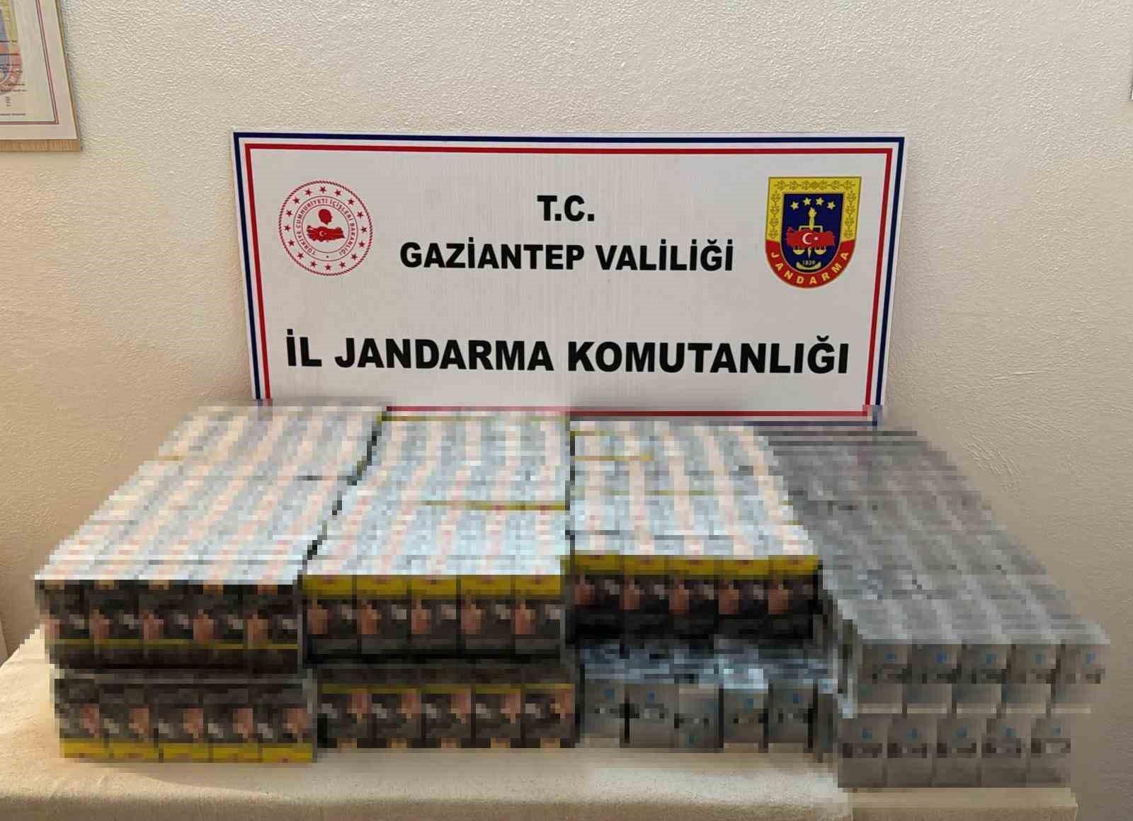 Gaziantep’te 1 milyon TL değerinde kaçak sigara ele geçirildi: 32 gözaltı