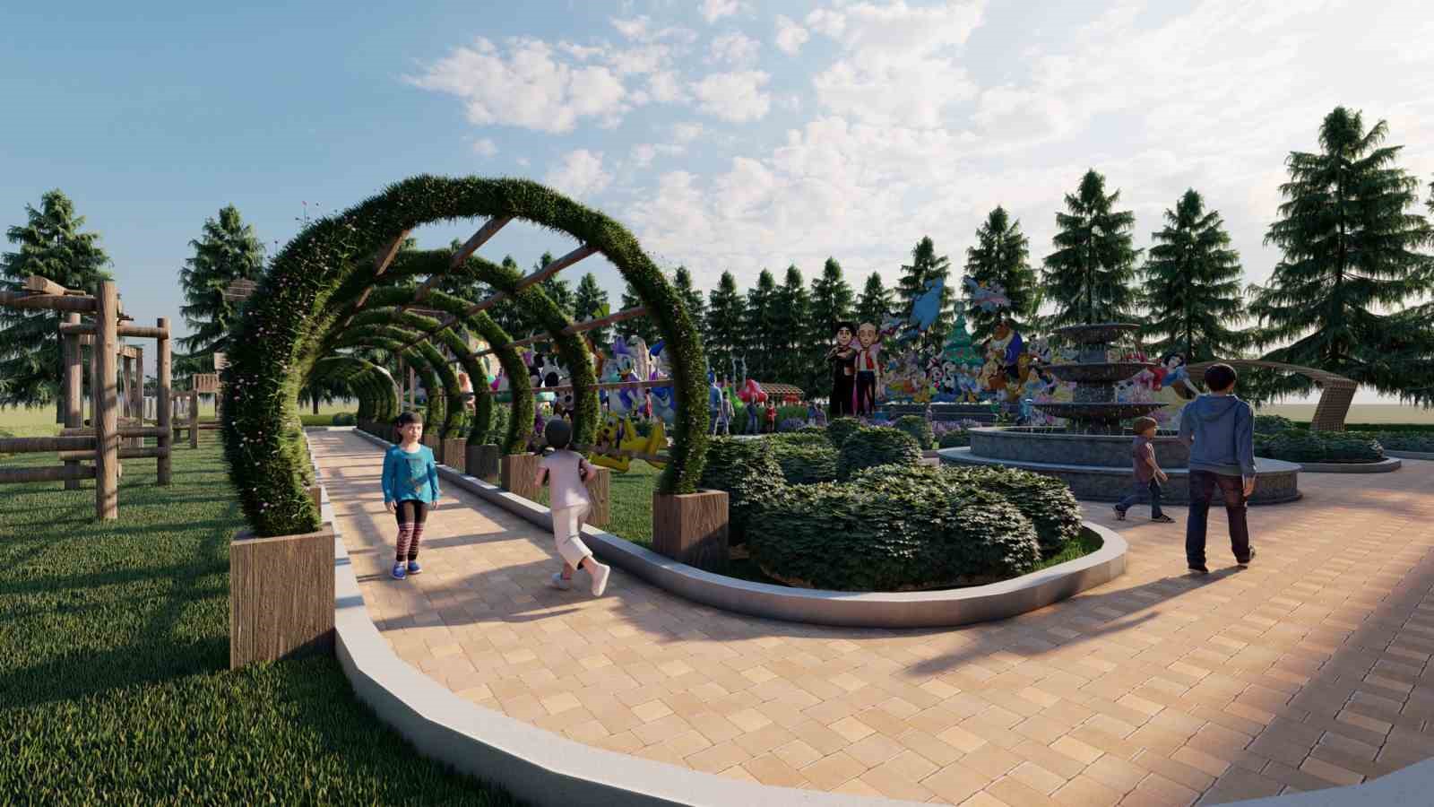 Atıl durumda bulunan Aquapark, Masal Park&rsquo;a d&ouml;n&uuml;şt&uuml;r&uuml;l&uuml;yor
