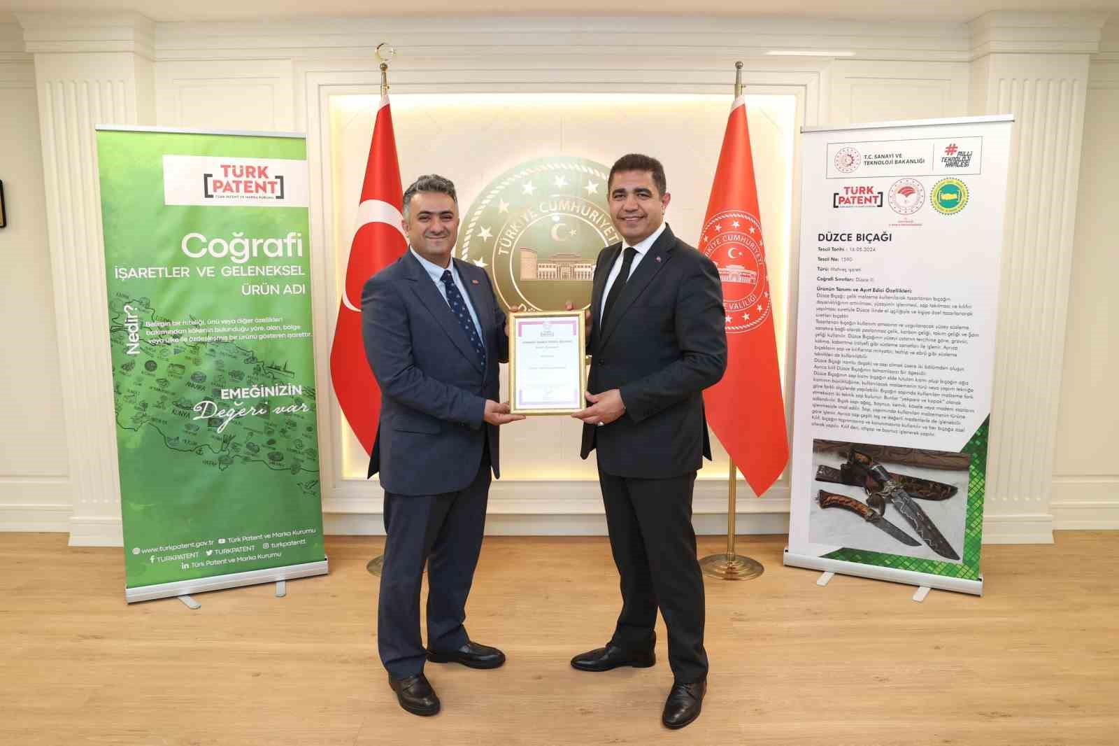 Düzce bıçağı coğrafi işaretle tescillendi
