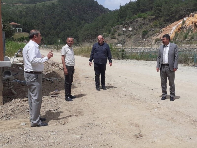 Gediz Ilıca&rsquo;da alt yapı &ccedil;alışmaları
